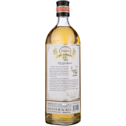 Ferrand Curacao Yuzu Late Harvest Limited Edition 80 - 700ML - Back