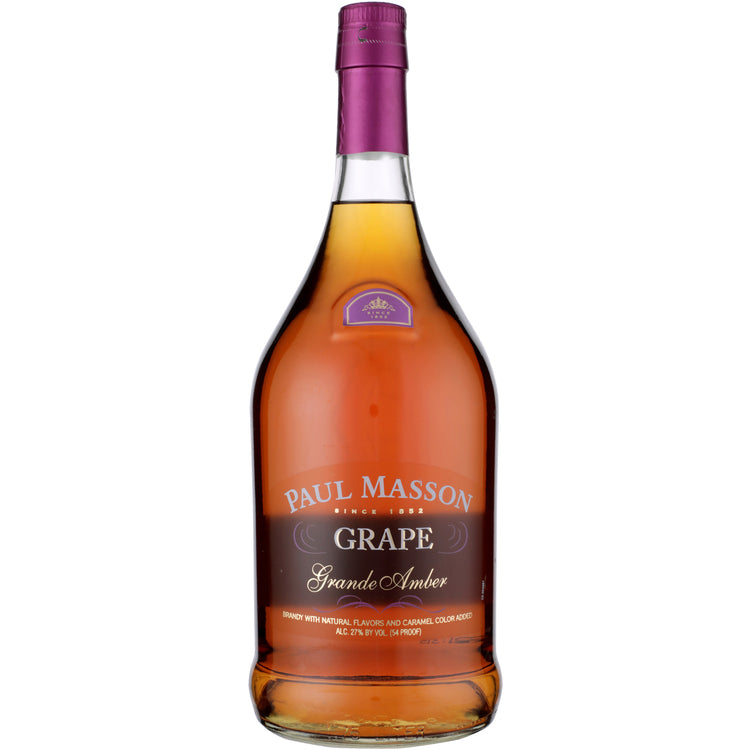 Paul Masson Grape Flavored Brandy Grande Amber 54 - 1.75L - Front