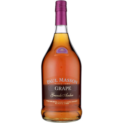 Paul Masson Grape Flavored Brandy Grande Amber 54 - 1.75L - Front