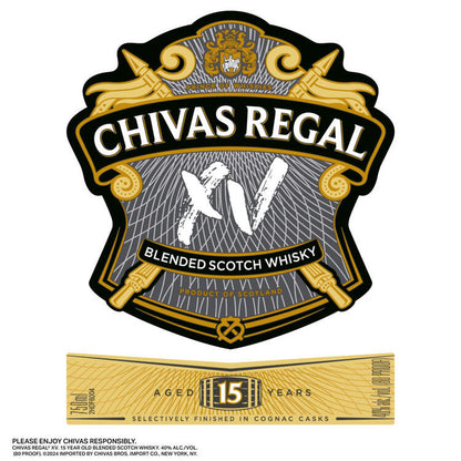 Chivas Regal Blended Scotch Xv 15 Yr 80 - 750ML - Front Label