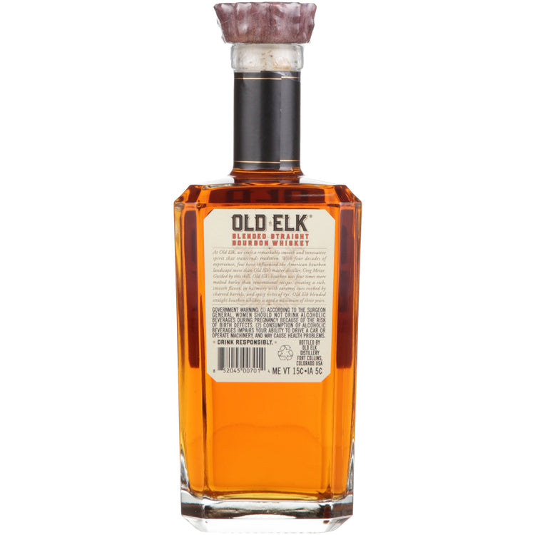 Old Elk Blended Straight Bourbon 88 - 750ML - Back