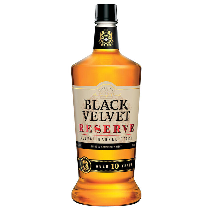 Black Velvet Canadian Whisky Reserve Select Stock 10 Yr 80 - 1.75L - Front