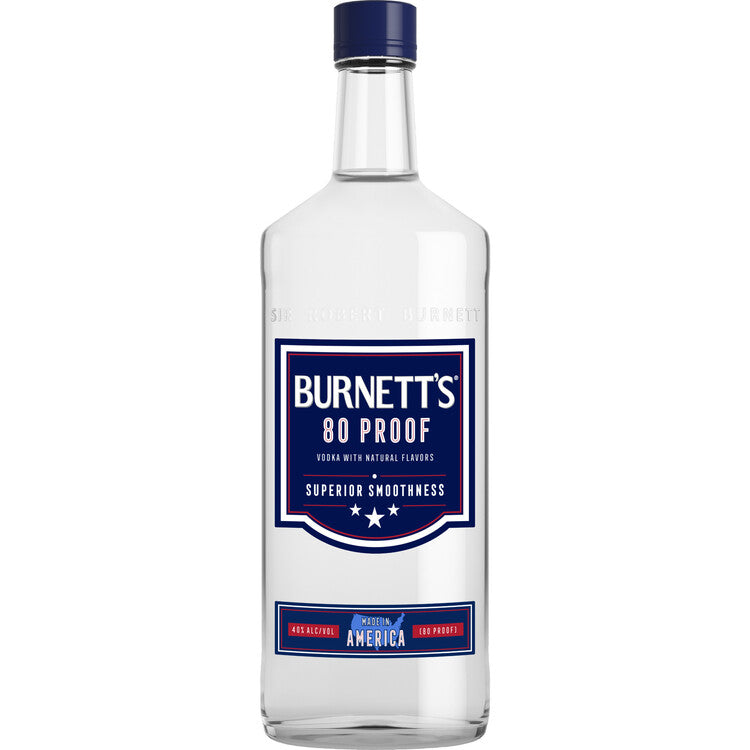 Burnett's Vodka 80 - 1.0L - Front