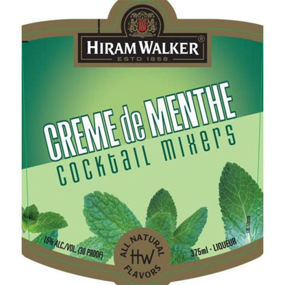 Hiram Walker Creme De Menthe Green 30 - 1.0L - Front Label