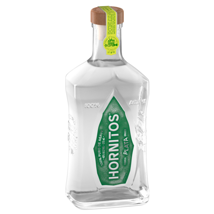 Hornitos Tequila Plata 80 - 375ML - Front Label