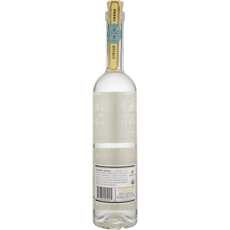 Hanson Of Sonoma Ginger Flavored Vodka Small Batch Limited Release 80 - 750ML - Back