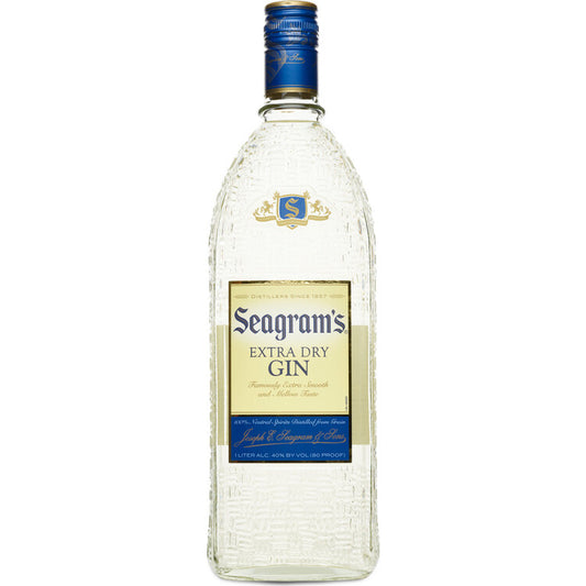 Seagram's Extra Dry Gin 80 - 1.0L - Front