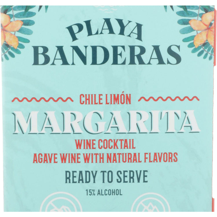 Playa Banderas Chile Limon Margarita Wine Based Cocktail - 1.5L - Front Label