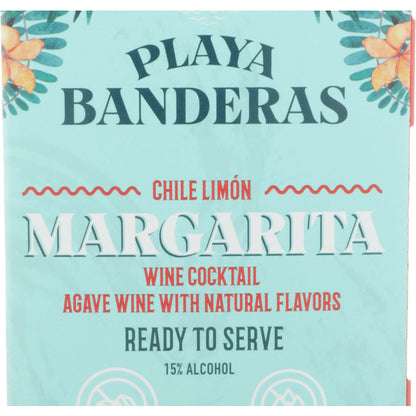 Playa Banderas Chile Limon Margarita Wine Based Cocktail - 1.5L - Front Label
