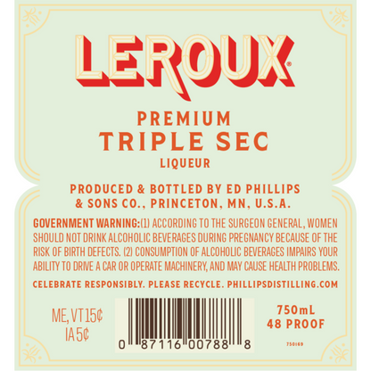 Leroux Triple Sec 48 - 375ML
