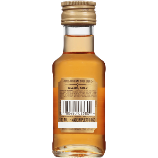Bacardi Gold Rum Gold 80 - 100ML - Back