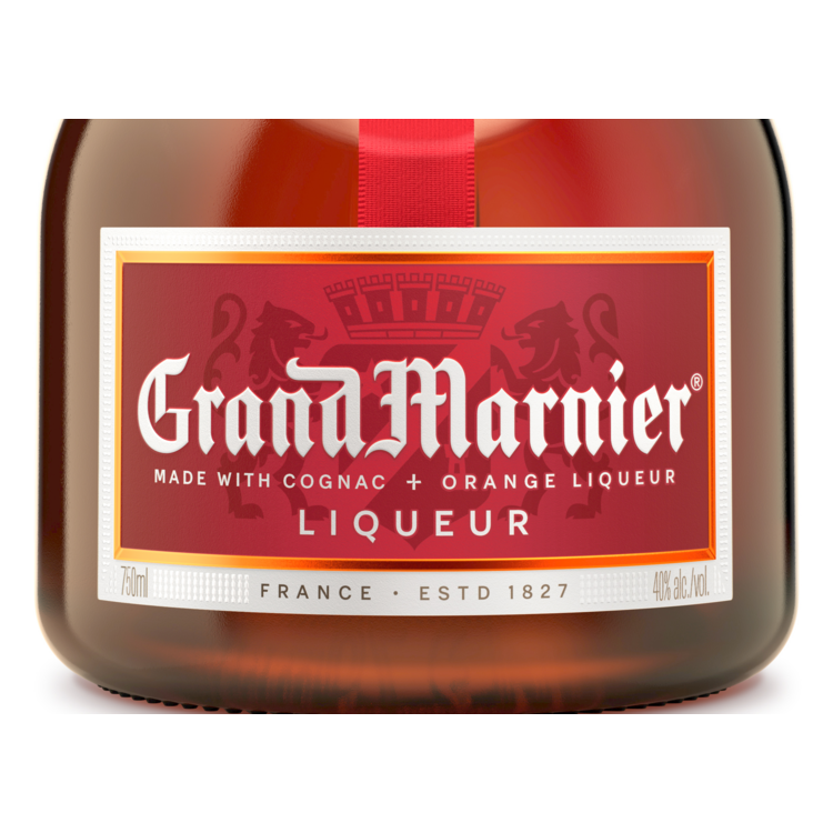 Grand Marnier Cognac & Orange Liqueur Cordon Rouge 80 - 750ML - Front Label