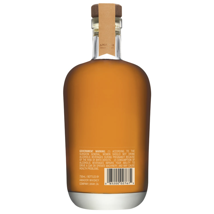 Amador Whiskey Co. Straight Hop Flavored Whiskey Ten Barrels Californi - 750ML - Back