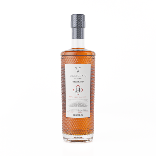 Wolfcraig Blended Scotch Triple Sherry Cask Finish 14 Yr 92.2 - 700ML - Front