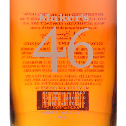 Maker's 46 Straight Bourbon 94 - 750ML - Front Label