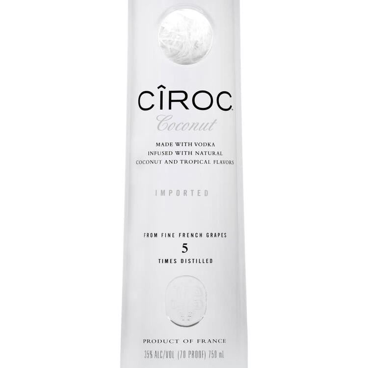 Ciroc Coconut Flavored Vodka 70 - 750ML - Front Label