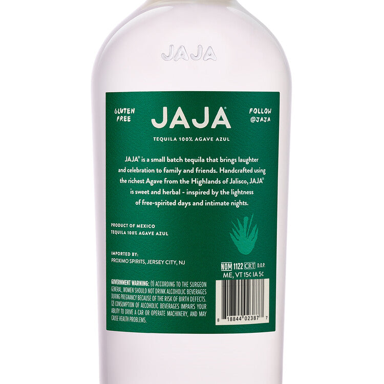 Jaja Tequila Blanco 80 - 375ML - Back Label