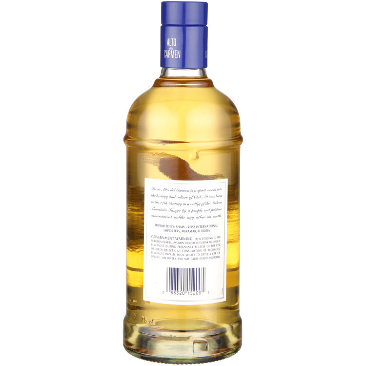Alto Del Carmen Pisco Reservado 80 - 750ML - Back