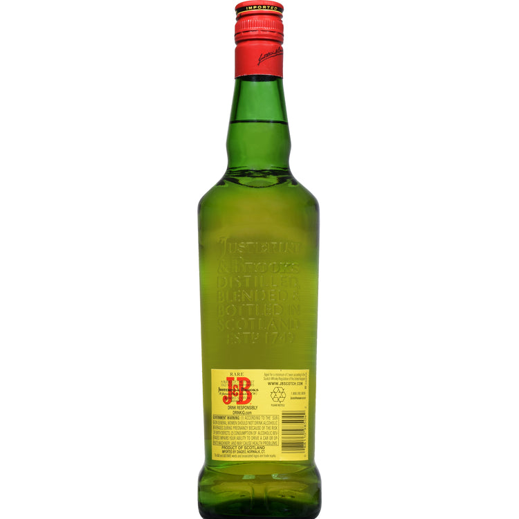 J&B Blended Scotch Rare 80 - 750ML - Back