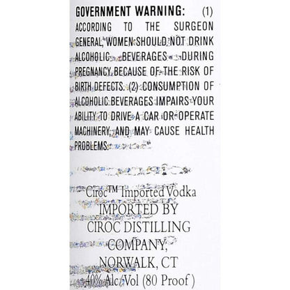 Ciroc Vodka Snap Frost 80 - 1.0L