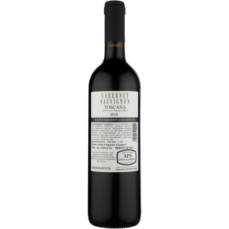 San Fabiano Calcinaia Cabernet Sauvignon Di Toscana 2019 - 750ML - Back