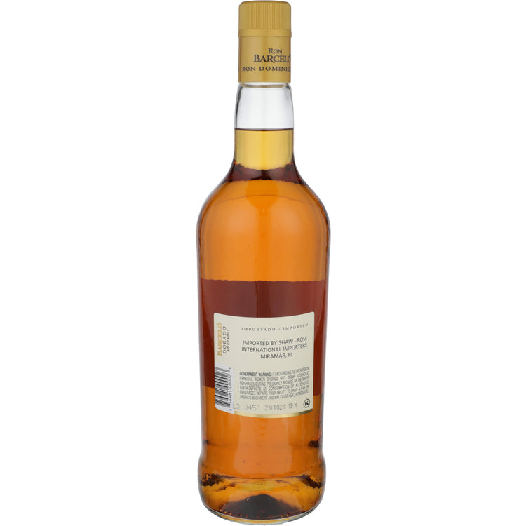Ron Barcelo Aged Rum Dorado Anejado 80 - 1.0L - Back