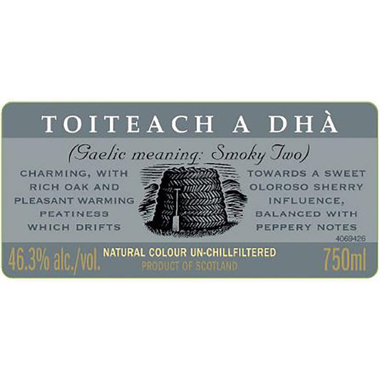 Bunnahabhain Single Malt Scotch Toiteach A Dha 92.6 - 750ML - Front Label