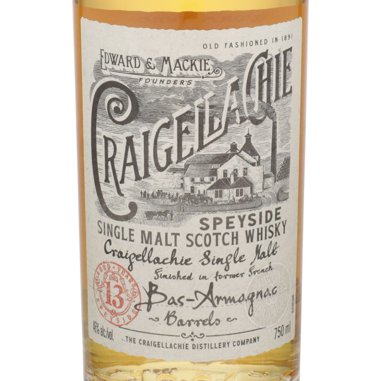 Craigellachie Single Malt Scotch Whiskey Bas-Armagnac Barrels 13 Yr 92 - 750ML - Front Label