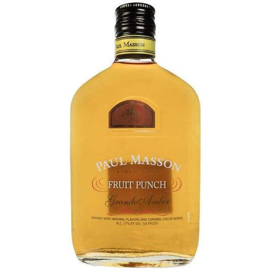 Paul Masson Fruit Punch Flavored Brandy Grande Amber 54 - 375ML - Front