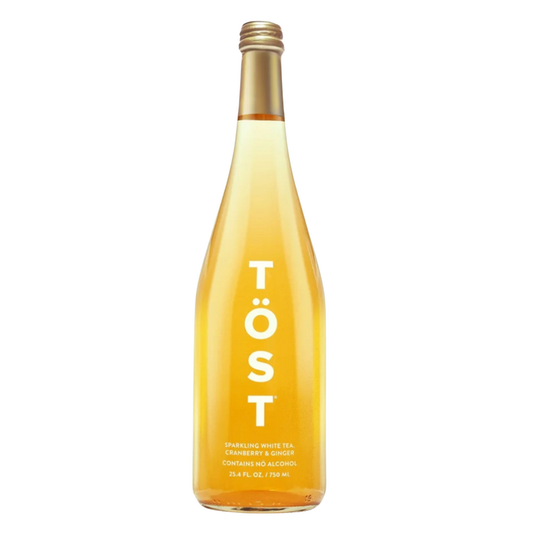 Tost Sparkling Original White Tea Cranberry & Ginger Non Alcoholic - 750ML - Front