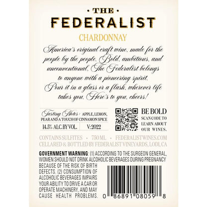 The Federalist Chardonnay Santa Barbara County - 750ML