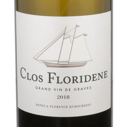 Clos Floridene Graves Blanc 2018 Wood Box - 750ML - Front Label
