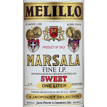 Melillo Marsala Sweet Fine I.P. - 1.0L - Front Label