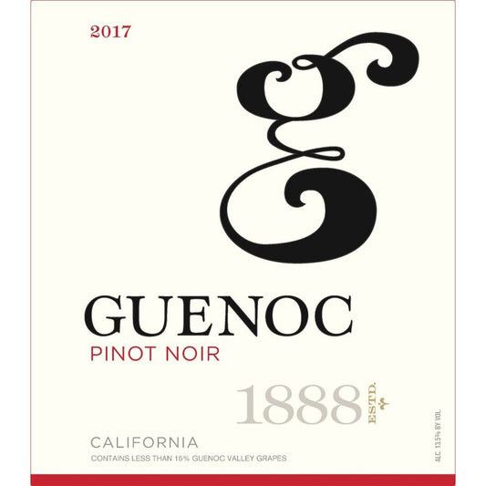 Guenoc Pinot Noir California - 750ML - Front Label