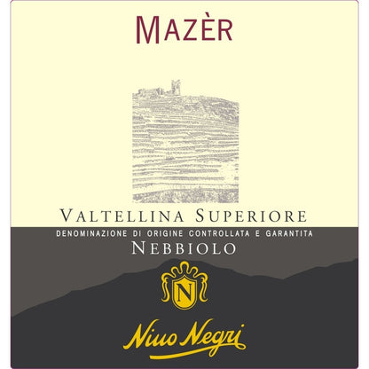 Nino Negri Valtellina Superiore Mazer 2021 - 750ML