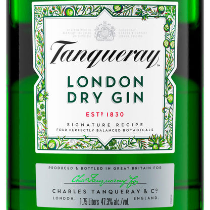 Tanqueray London Dry Gin 94.6 - 1.75L - Front Label