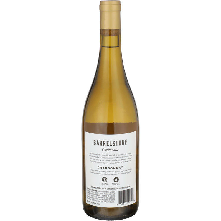 Barrelstone Cellars Chardonnay California - 750ML - Back