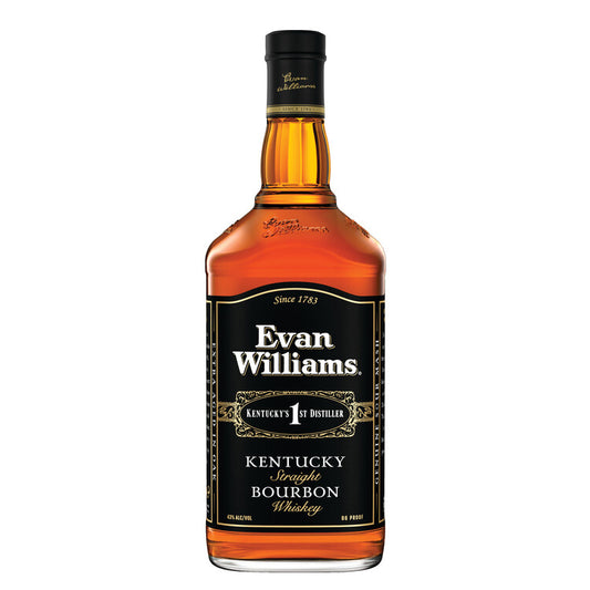 Evan Williams Straight Bourbon Black Label 86 - 1.75L - Front