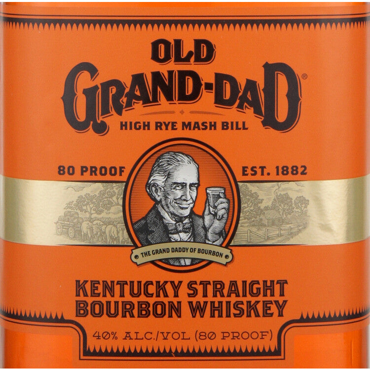 Old Grand-Dad Straight Bourbon 80 - 1.75L - Front Label