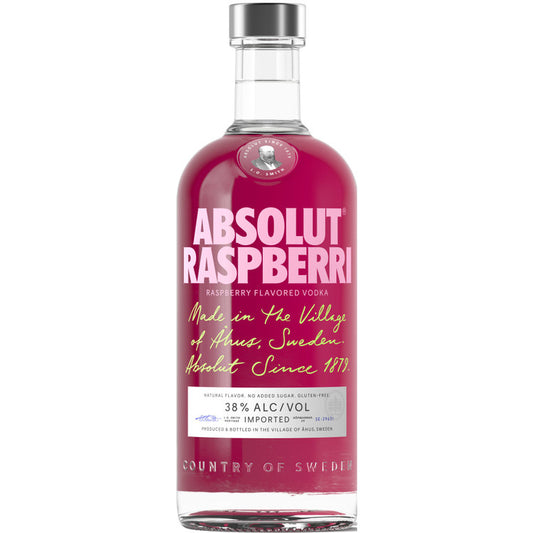Absolut Raspberry Flavored Vodka Raspberri 76 - 750ML
