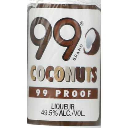 99 Brand Coconut Schnapps 99 - 50ML - Front Label