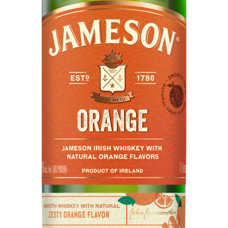 Jameson Orange Flavored Whiskey 60 - 1.0L - Front Label