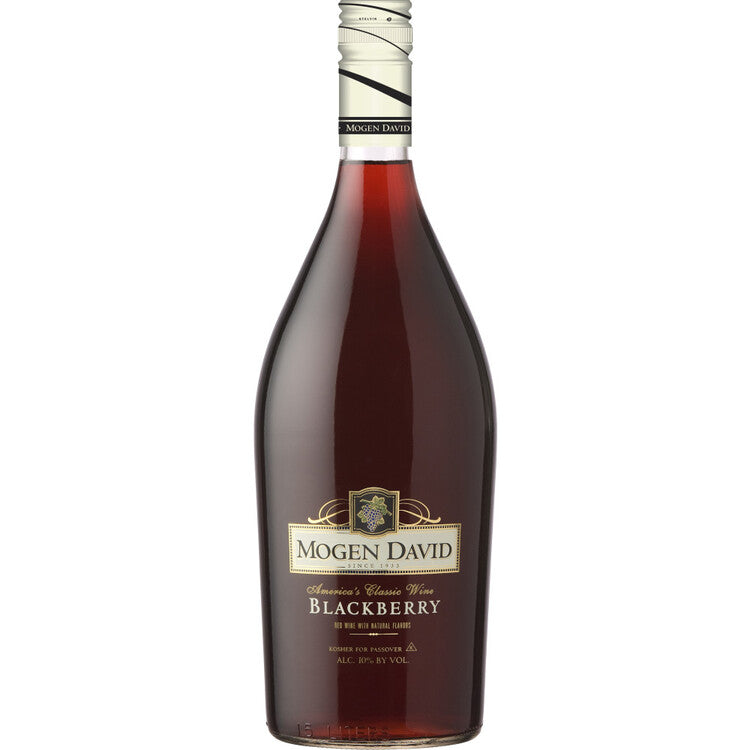 Mogen David Blackberry Flavored Wine - 1.5L - Front