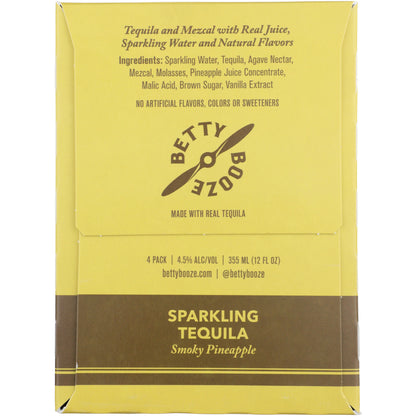 Betty Booze Sparkling Tequila Smoky Pineapple Cocktail - 355ML
