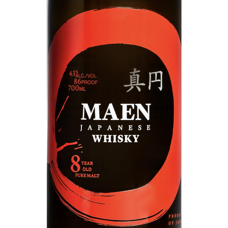 Maen Japanese Whiskey 8 Yr 86 - 700ML - Front Label