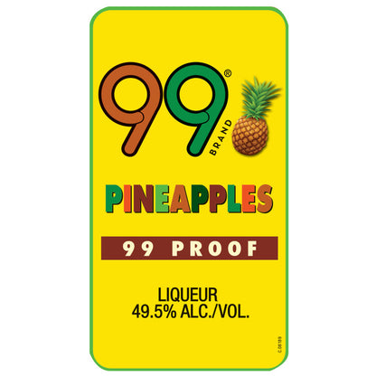 99 Brand Pineapple Schnapps 99 - 375ML - Front Label