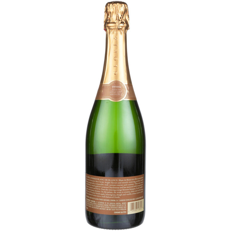 Gloria Ferrer Blanc De Blancs Carneros - 750ML - Back