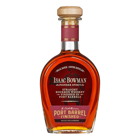 Isaac Bowman Straight Bourbon Port Barrel Finished 92 - 750ML - Front