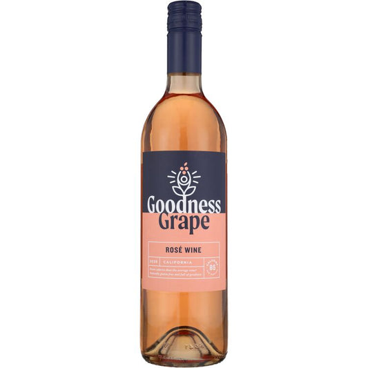 Goodness Grape Rose 85 Calories Per Serving California 2020 - 750ML - Front