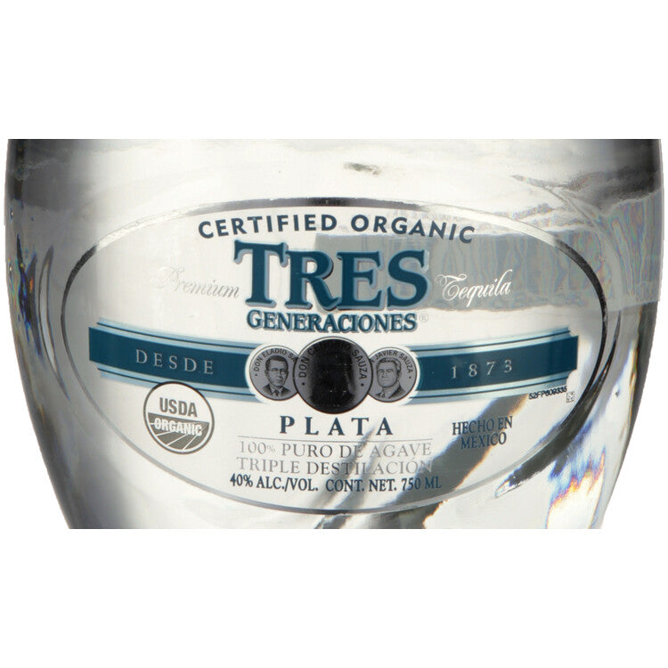 Tres Generaciones Tequila Plata 80 - 750ML - Front Label